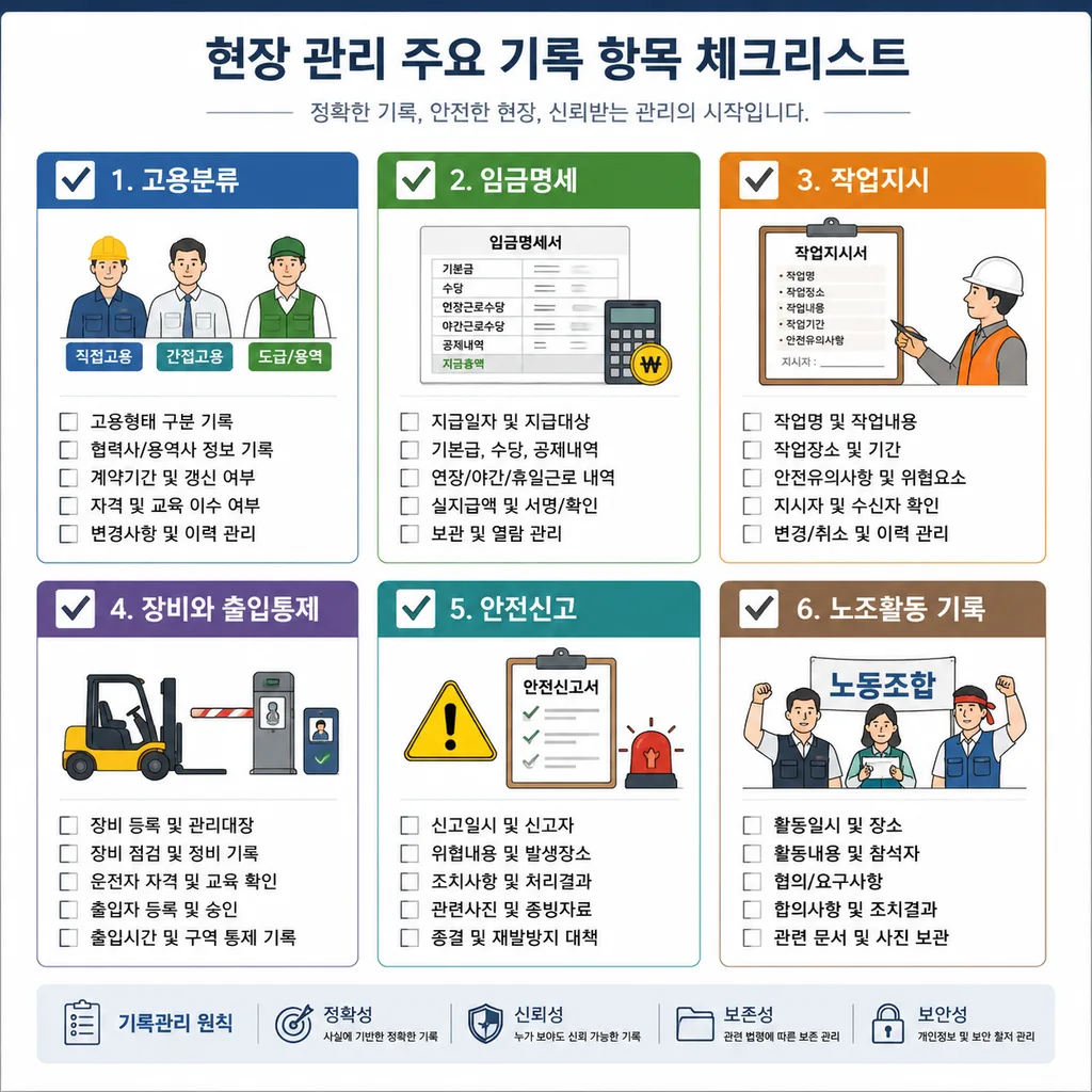 항만 노동자 권리 점검 체크리스트